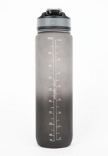 Load image into Gallery viewer, Gradient Water Bottle 1000ML - Black/Gray
