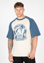 Load image into Gallery viewer, Logan Oversized T-Shirt - Beige/Blue
