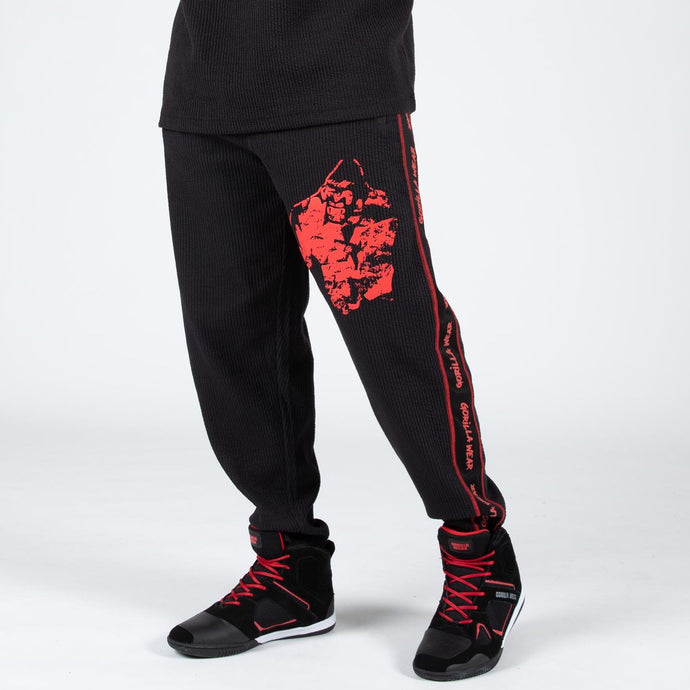 Buffalo Old School Workout Pants - Black/Red