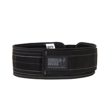 Load image into Gallery viewer, Gorilla Wear 4 Inch Nylon Lifting Belt - Black/Gray
