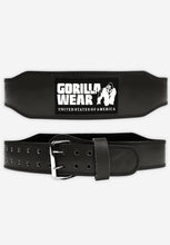 Load image into Gallery viewer, Gorilla Wear 4 Inch Padded Leather Lifting Belt - Anthracite
