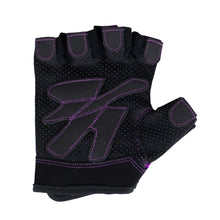 Load image into Gallery viewer, Women&#39;s Fitness Gloves - Black/Purple
