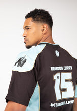 Load image into Gallery viewer, Athlete T-shirt 2.0 - Brandon Curry - Black/light Blue
