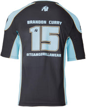 Load image into Gallery viewer, Athlete T-shirt 2.0 - Brandon Curry - Black/light Blue
