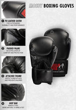 Load image into Gallery viewer, Mosby Boxing Gloves - Black
