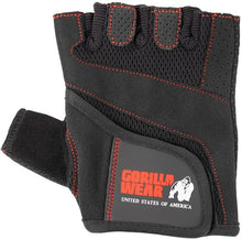 Load image into Gallery viewer, Women&#39;s Fitness Gloves - Black/Red Stitched
