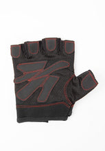 Load image into Gallery viewer, Women&#39;s Fitness Gloves - Black/Red Stitched
