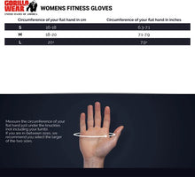 Load image into Gallery viewer, Women&#39;s Fitness Gloves - Black/Red Stitched
