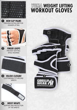 Load image into Gallery viewer, Yuma Weight Lifting Workout Gloves - Black/Gray
