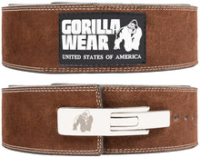 Load image into Gallery viewer, GW 4 Inch Leather Lever Brown Belt
