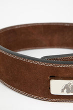 Load image into Gallery viewer, GW 4 Inch Leather Lever Brown Belt
