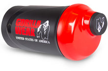 Load image into Gallery viewer, Gorilla Wear Wave Shaker 600ML - Black/Red
